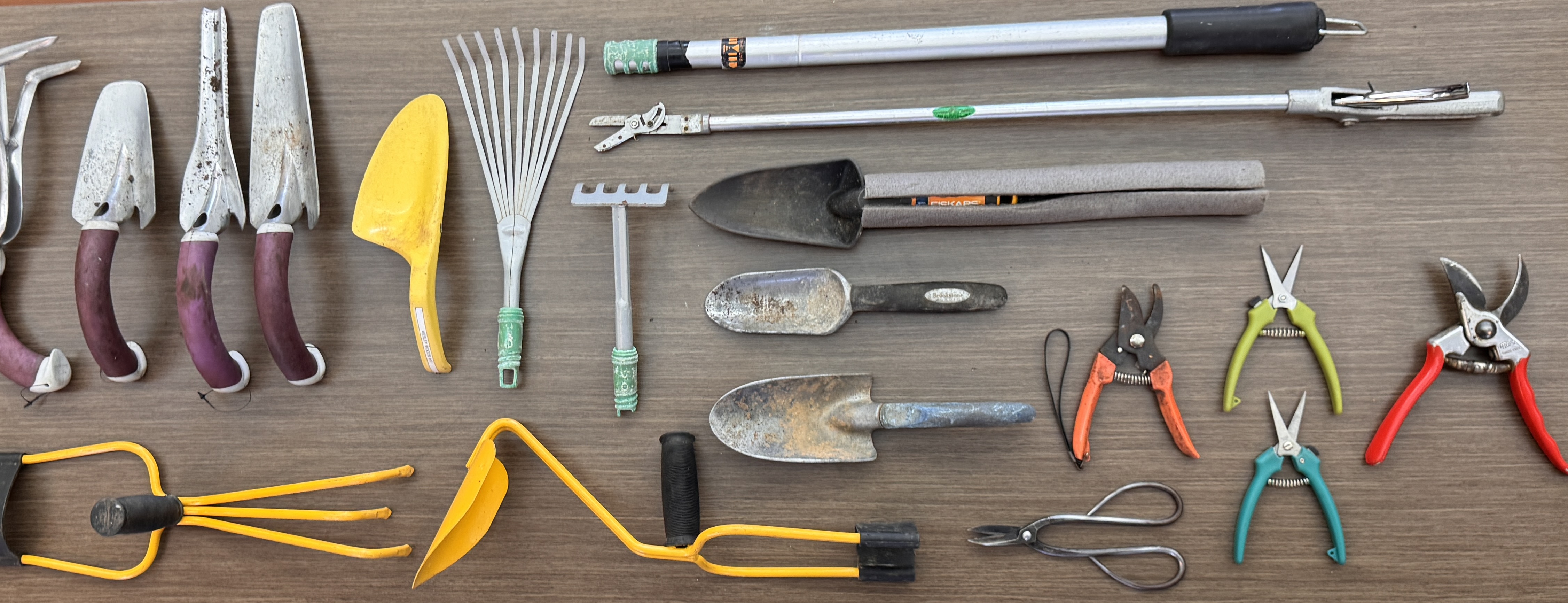 Research image showing pruning tools and assistive grip examples