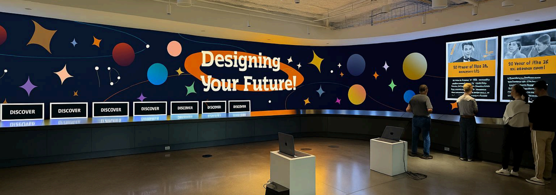 Further screen exhibit concept for Designing Your Future