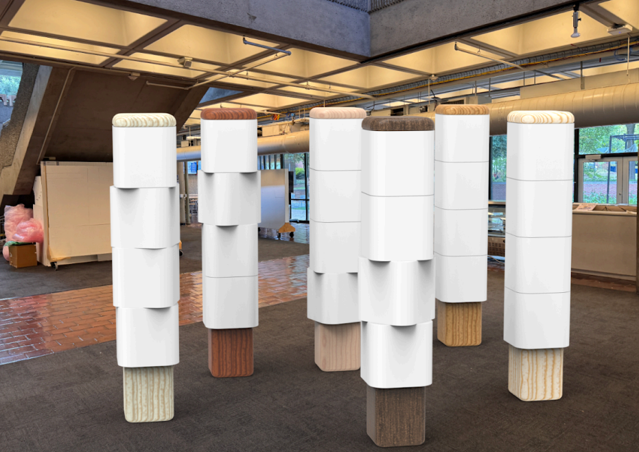 Wood material Stackers installation exploration