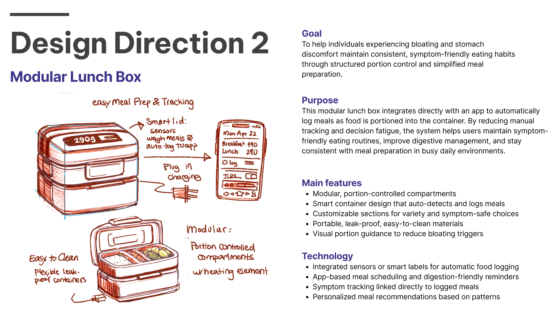 Yogi design direction 2 modular lunchbox concept