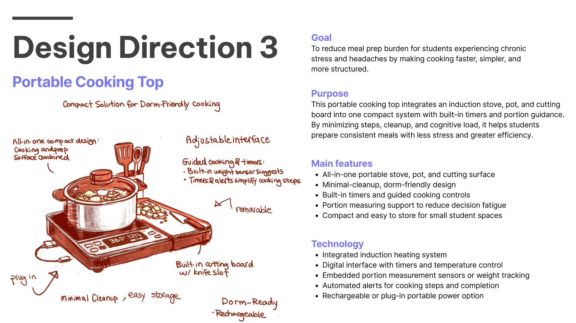 Yogi design direction 3 portable cooking top concept